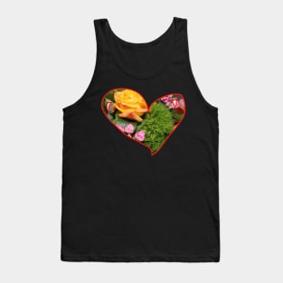 Love heart bouquet Tank Top